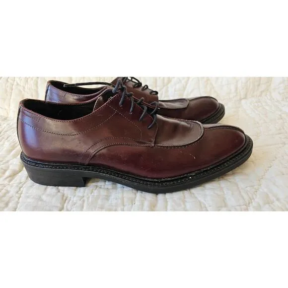 NEW Bacco Bucci Amherst Sz 10 Dark Brown Leather Lace Up Oxford Shoes Italy