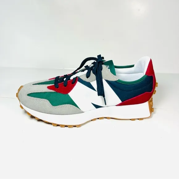 New Balance 327 Men’s Sneakers MS327PWA Blue /Red/ Green Shoes Size 11.5D