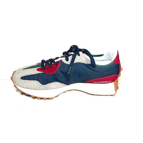 New Balance 327 Men’s Sneakers MS327PWA Blue /Red/ Green Shoes Size 11.5D