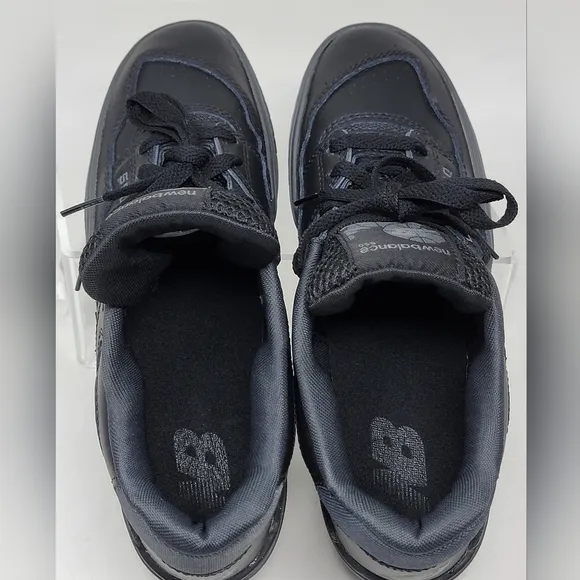 New Balance 550 Men's Size 7 US Low Triple Black GS GSB550BB Shoes Sneakers New
