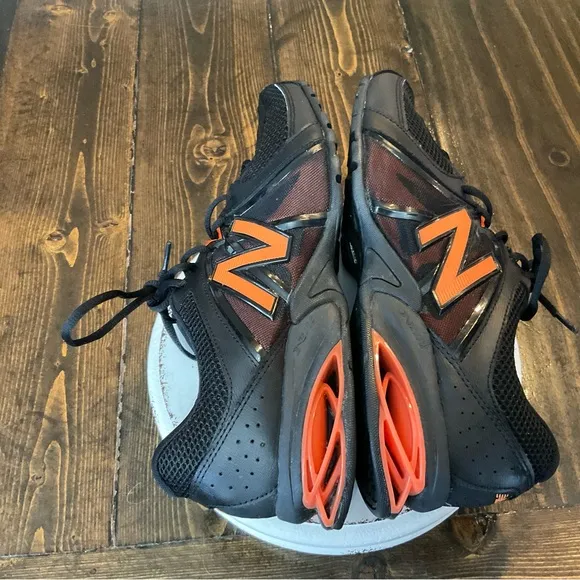 New Balance Black and Orange Athletic Sneakers