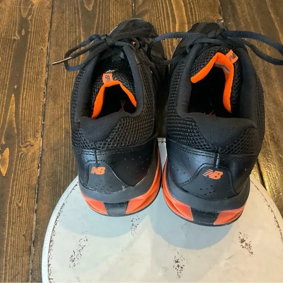 New Balance Black and Orange Athletic Sneakers