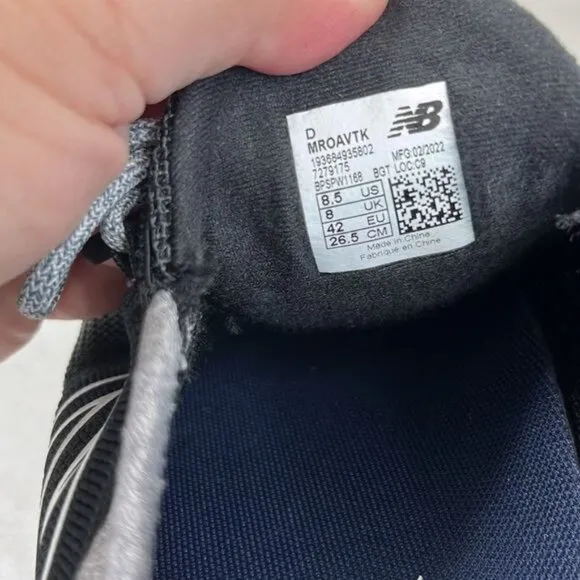 New Balance Fresh Foam Roav V1 Classic Sneaker Hands Free Slip Black Aluminum