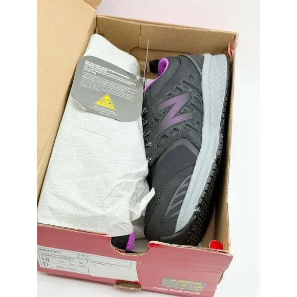 NEW‎ BALANCE Industrial 412 Womens Safety Size 10 D Wide Alum Toe Black ~ New In