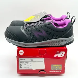 NEW‎ BALANCE Industrial 412 Womens Safety Size 10 D Wide Alum Toe Black ~ New In