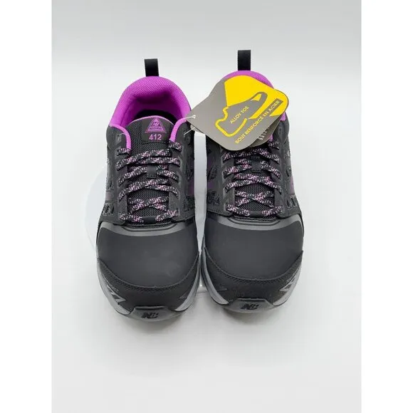 NEW‎ BALANCE Industrial 412 Womens Safety Size 10 D Wide Alum Toe Black ~ New In
