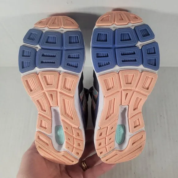 New Balance Kids Casual Everyday Black/Blue/Peach Sneakers Size 13