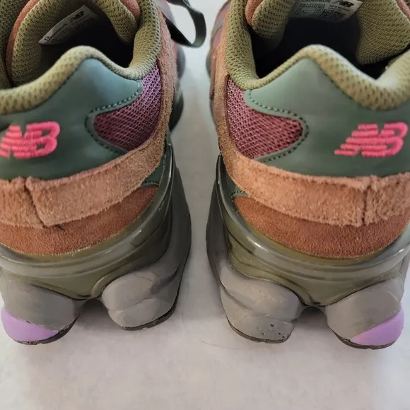 New Balance Kids' Green and Brown Sneakers
