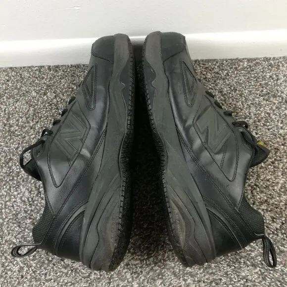 New Balance Mens 14 D MID627B2 Black Steel Toe Safety Shoes Leather Slip Resist