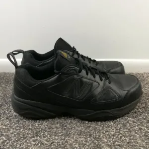 New Balance Mens 14 D MID627B2 Black Steel Toe Safety Shoes Leather Slip Resist