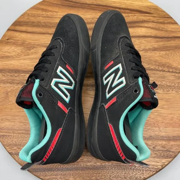 New Balance Mens 7.5 Numeric Jamie Foy 306 Sneakers in Black Red Teal NM306RNR