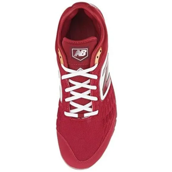 New Balance Men's Size 17 W 2E Red White 3000 V4 Metal Baseball Cleat Shoes