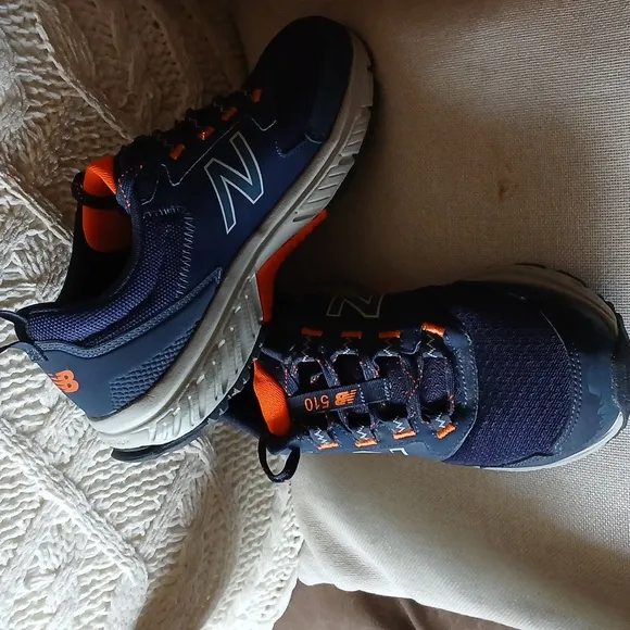 New Balance Navy and Orange Sneakers