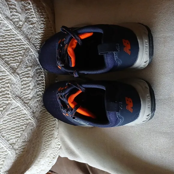 New Balance Navy and Orange Sneakers