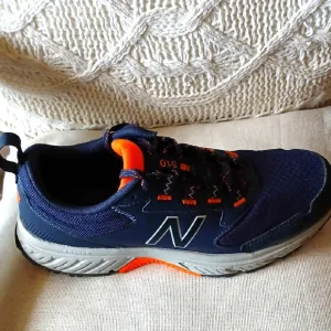 New Balance Navy and Orange Sneakers