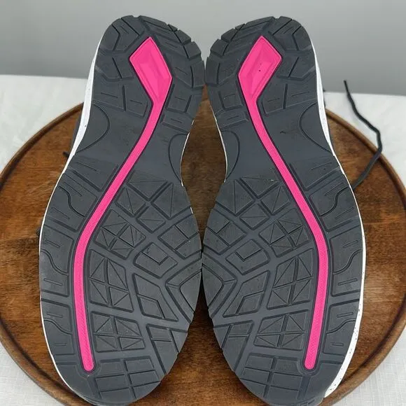 New Balance Shoes Wm 11 D (Wide) Grey/Pink Composite Safety Toe Work Sneaker