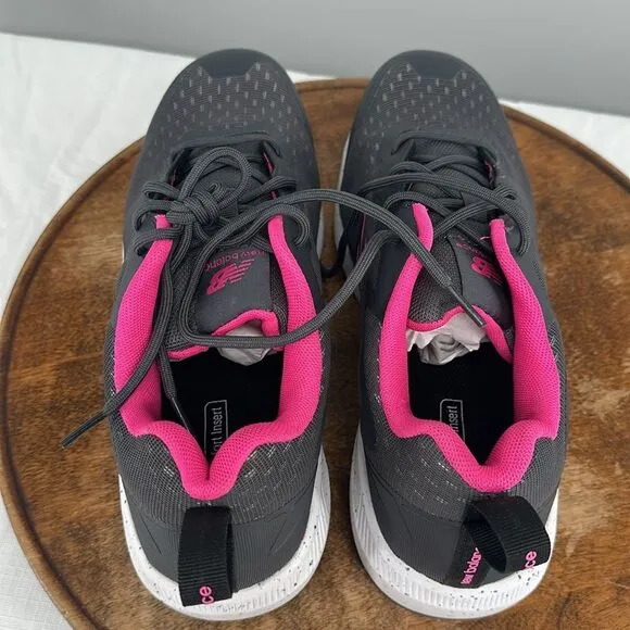 New Balance Shoes Wm 11 D (Wide) Grey/Pink Composite Safety Toe Work Sneaker