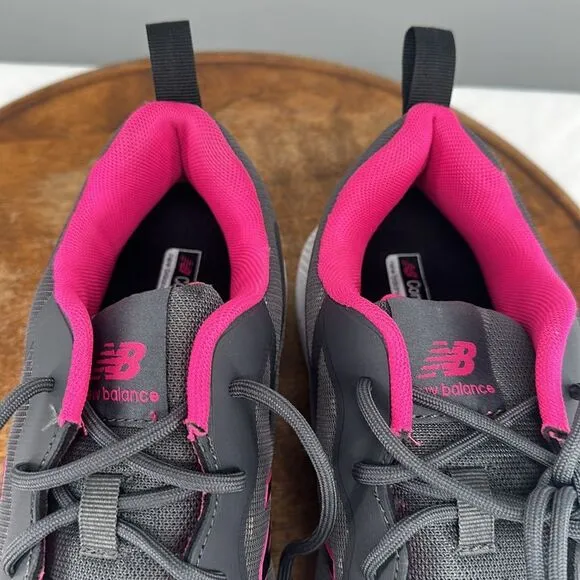 New Balance Shoes Wm 11 D (Wide) Grey/Pink Composite Safety Toe Work Sneaker
