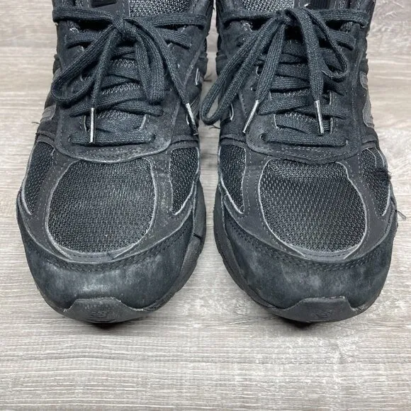 New Balance USA 990v5 Triple Black Running Shoes Men's Size 11.5 Sneakers
