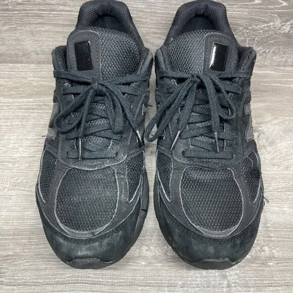 New Balance USA 990v5 Triple Black Running Shoes Men's Size 11.5 Sneakers