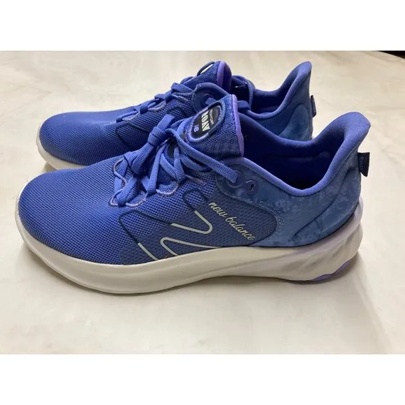 New Balance Women Fresh Foam Running Shoes  8.5 Wide Blue Athletic Sneakers New
