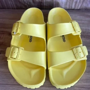 New Birkenstock Arizona EVA Sandals Men's 11 Yellow Slip On Shoes Standard