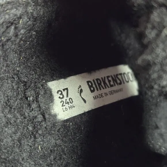NEW Birkenstock Arizona Shearling Big Buckle Womens Size 6 EU 37 Narrow Slippers