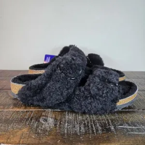 NEW Birkenstock Arizona Shearling Big Buckle Womens Size 6 EU 37 Narrow Slippers