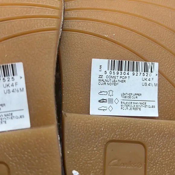 NEW Clarks Comet Pop Toddler Walnut Leather Boots Size UK 4F, US 4.5M Retail £48