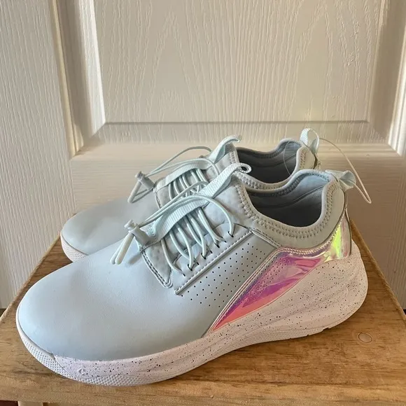 NEW CLOVE Limited Edition Blue Holographic Nursing Shoes