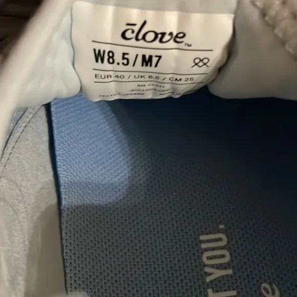 NEW CLOVE Limited Edition Blue Holographic Nursing Shoes