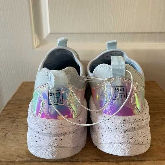 NEW CLOVE Limited Edition Blue Holographic Nursing Shoes
