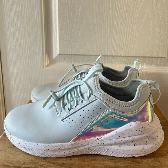 NEW CLOVE Limited Edition Blue Holographic Nursing Shoes