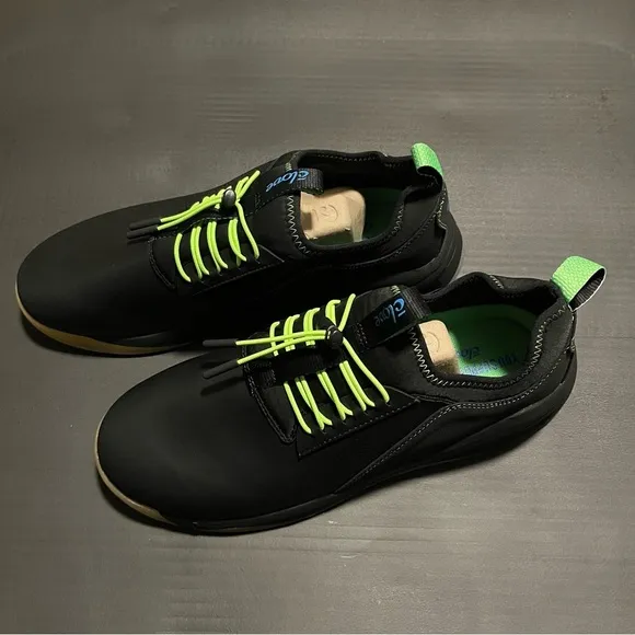 NEW Clove Shoes Men's Sneakers Work Black with Green Nursing Size 10