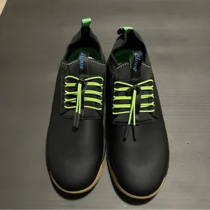 NEW Clove Shoes Men's Sneakers Work Black with Green Nursing Size 10