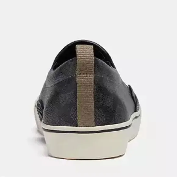NEW Coach Men’s Signature Rexy Slip On Skate Sneakers. Sz.13