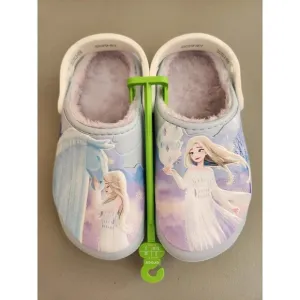 NEW Crocs Disney Slippers Frozen Lined Clogs Elsa Shoes for Girls/Boys Size J2