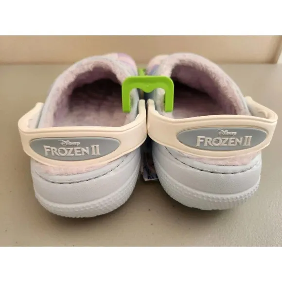 NEW Crocs Disney Slippers Frozen Lined Clogs Elsa Shoes for Girls/Boys Size J2