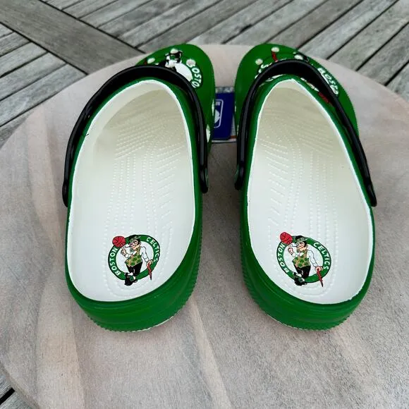 New Crocs NBA Boston Celtics Classic Mens 13 Clogs Green Basketball Shoes New