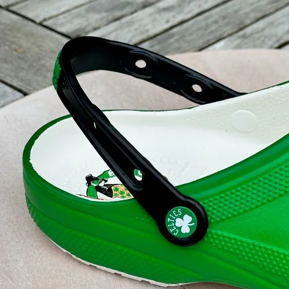 New Crocs NBA Boston Celtics Classic Mens 13 Clogs Green Basketball Shoes New