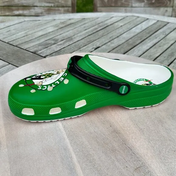 New Crocs NBA Boston Celtics Classic Mens 13 Clogs Green Basketball Shoes New