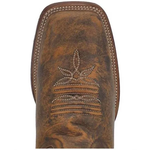 NEW DAN POST. women's sabina leather sole square toe boot in distressed brown