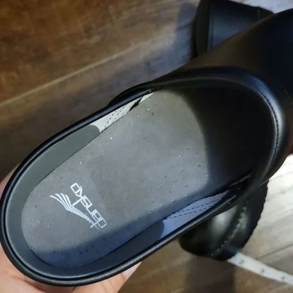 NEW Dansko Professional Clog Womens 42 11.5 12 Black Leather Nursing Shoes