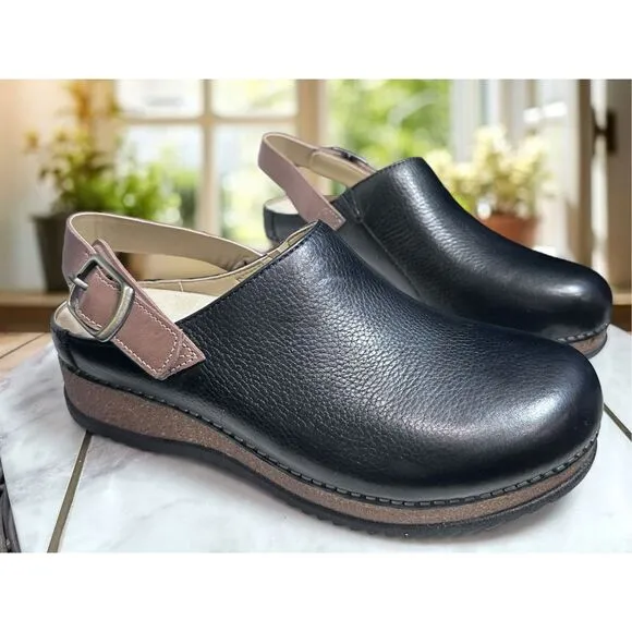 NEW DANSKO Women’s Merrin Leather Support Mule Clog Size 38