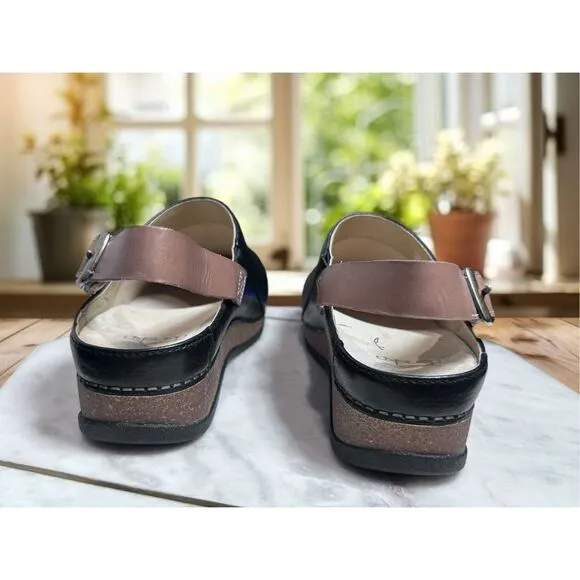 NEW DANSKO Women’s Merrin Leather Support Mule Clog Size 38