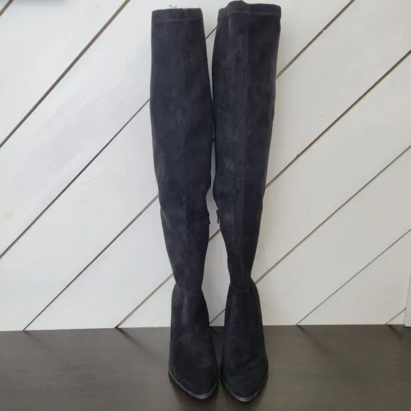 NEW Dolce Vita Gollie Womens Over-The-Knee Boots 7.5 Black Suede