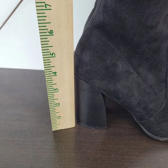 NEW Dolce Vita Gollie Womens Over-The-Knee Boots 7.5 Black Suede
