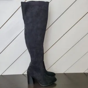 NEW Dolce Vita Gollie Womens Over-The-Knee Boots 7.5 Black Suede