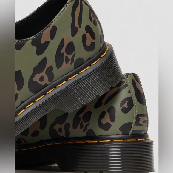 NEW Dr. Martens 1461 Distorted LEOPARD Print Oxford Shoes