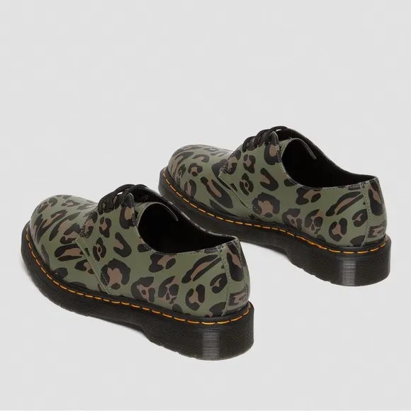 NEW Dr. Martens 1461 Distorted LEOPARD Print Oxford Shoes